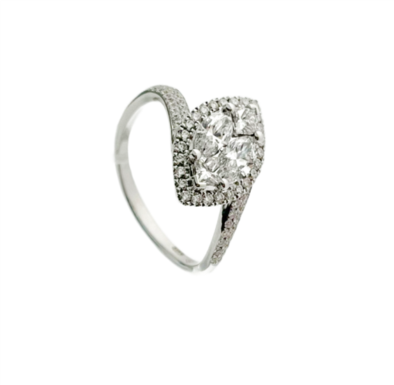 Anello Babila Milano Donna Magic Collection in Oro bianco Diamante 282706BB - 282706BB